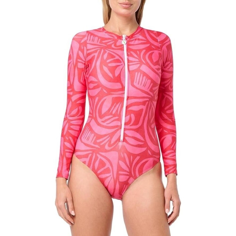 NWT $112 Next By Athena size XL Long Sleeve Zip One Piece Swimsuit Scuba Resort